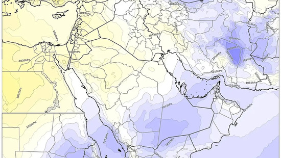 جبهة باردة قوية تجلب رياحًا قياسية، وانخفاضًا مفاجئًا في الحرارة وأمطارًا غزيرة على الرياض ومكة وساحل البحر الأحمر