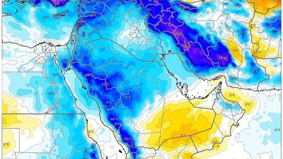 السعودية تستمتع بشمس جافة في 29 ديسمبر 2025 – أجواء معتدلة شمالًا وأدفأ جنوبًا دون أمطار في الأفق