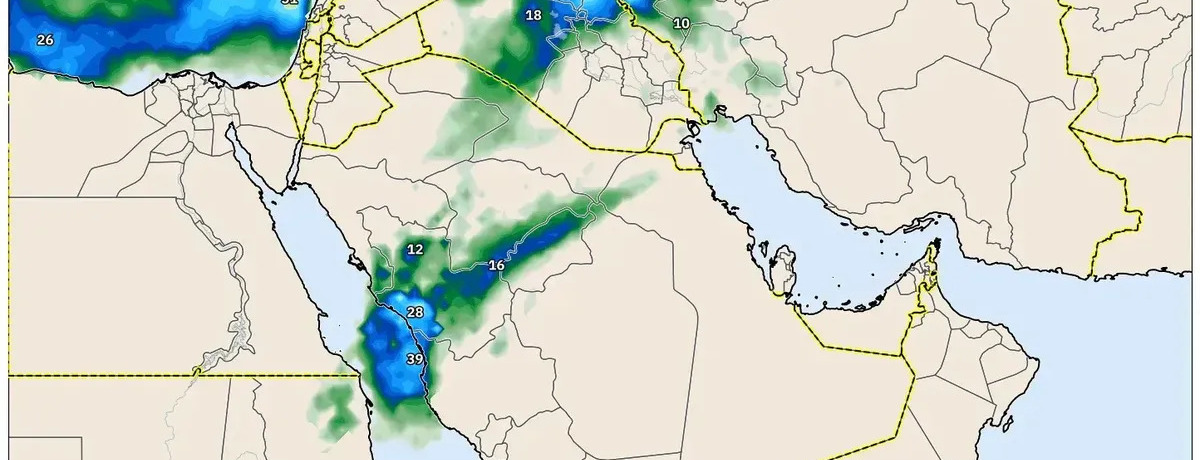 115 كم/ساعة عواصف رياح و100 ملم من الأمطار تضرب السعودية – توقعات الطقس ليوم 9 ديسمبر 2025