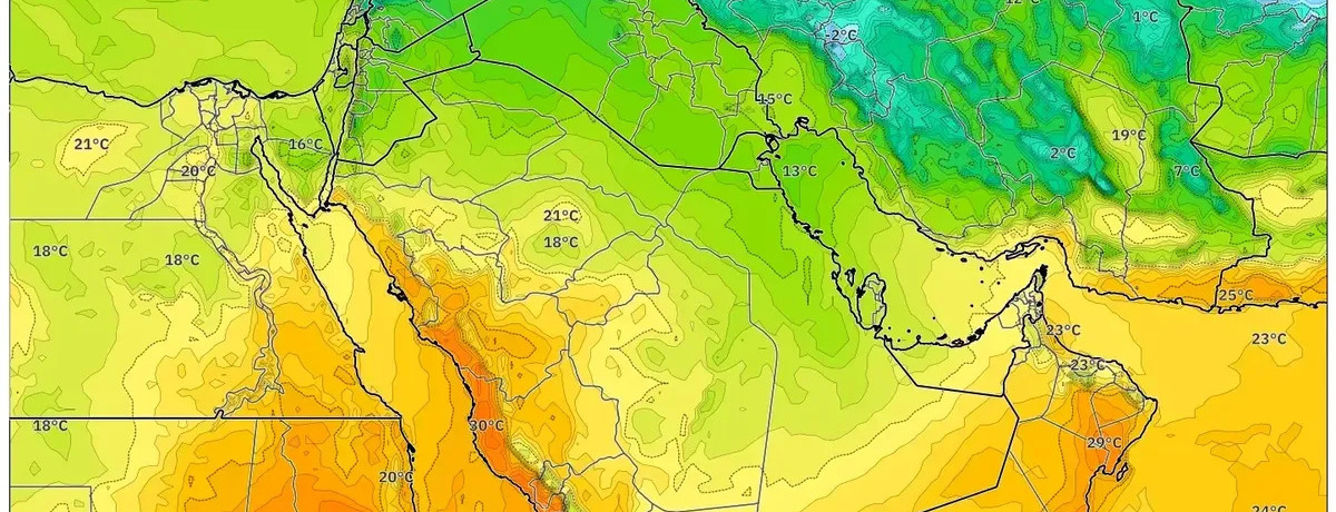 أجواء جافة ومشمسة مع درجات حرارة دافئة في 17 يناير 2026 – طقس مستقر يسيطر
