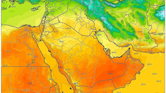 هل تحتاج لتعديل خططك الأسبوع المقبل؟ 15-9 فبراير 2026 موجة دفء مشمسة: العظمى تلامس 32°م تحت سماء صافية
