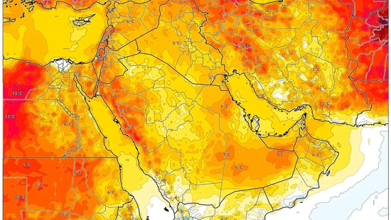 لا اضطرابات جوية تُذكر مع رياح خفيفة دون 18 كم/س وأجواء مشمسة تمنح دفئًا شتويًا لطيفًا يصل إلى 35°C قرب مكة — غدًا الاثنين 16 فبراير 2026