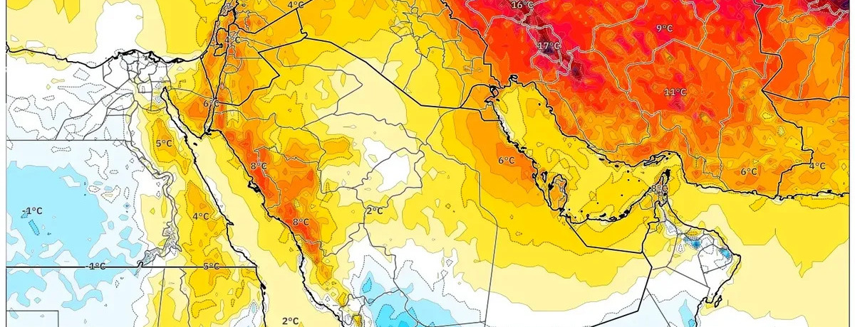لا اضطرابات متوقعة مع سيطرة مرتفع جوي يجلب أجواءً مشمسة ودفئًا نهاريًا لطيفًا حتى 34°م — توقعات عطلة نهاية الأسبوع: 20–22 فبراير 2026