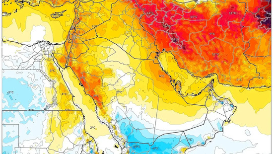 لا اضطرابات متوقعة مع سيطرة مرتفع جوي يجلب أجواءً مشمسة ودفئًا نهاريًا لطيفًا حتى 34°م — توقعات عطلة نهاية الأسبوع: 20–22 فبراير 2026