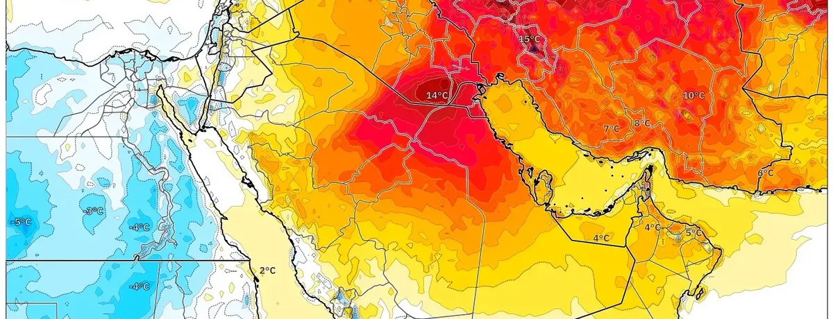 دفء يستدعي تنبيهات للترطيب مع سيطرة أجواء مشمسة وجافة — الأسبوع القادم: 1-23 فبراير 2026